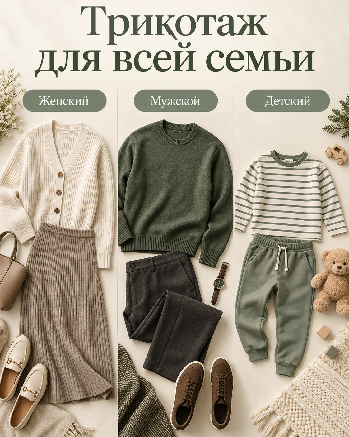 Трикотаж для всей семьи