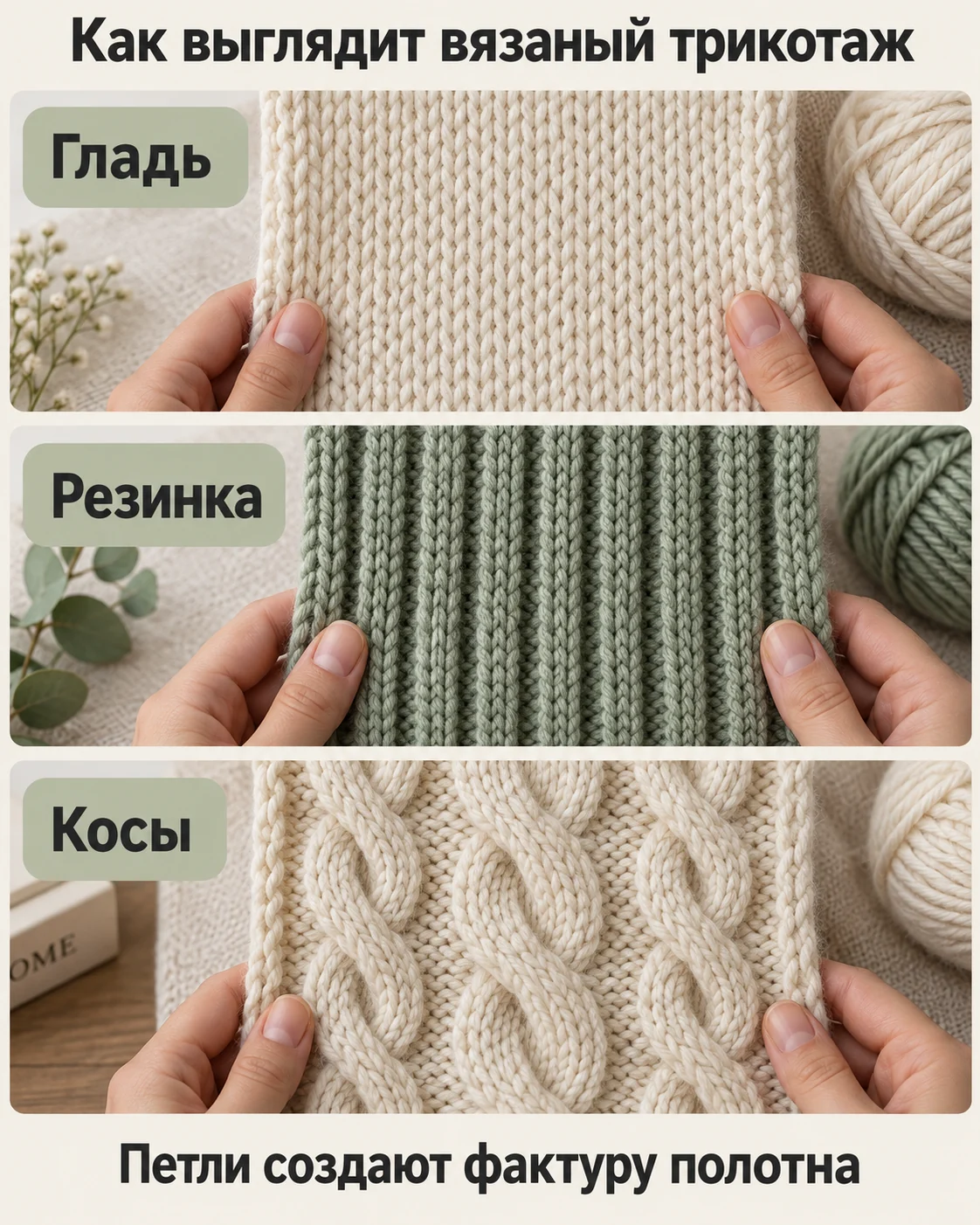 Как выглядит вязаный трикотаж