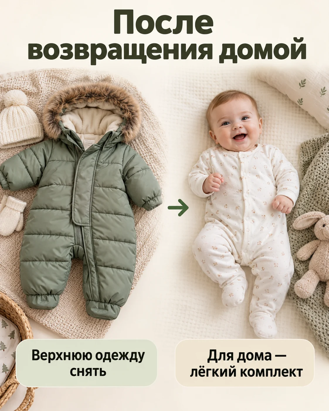 После возвращения домой