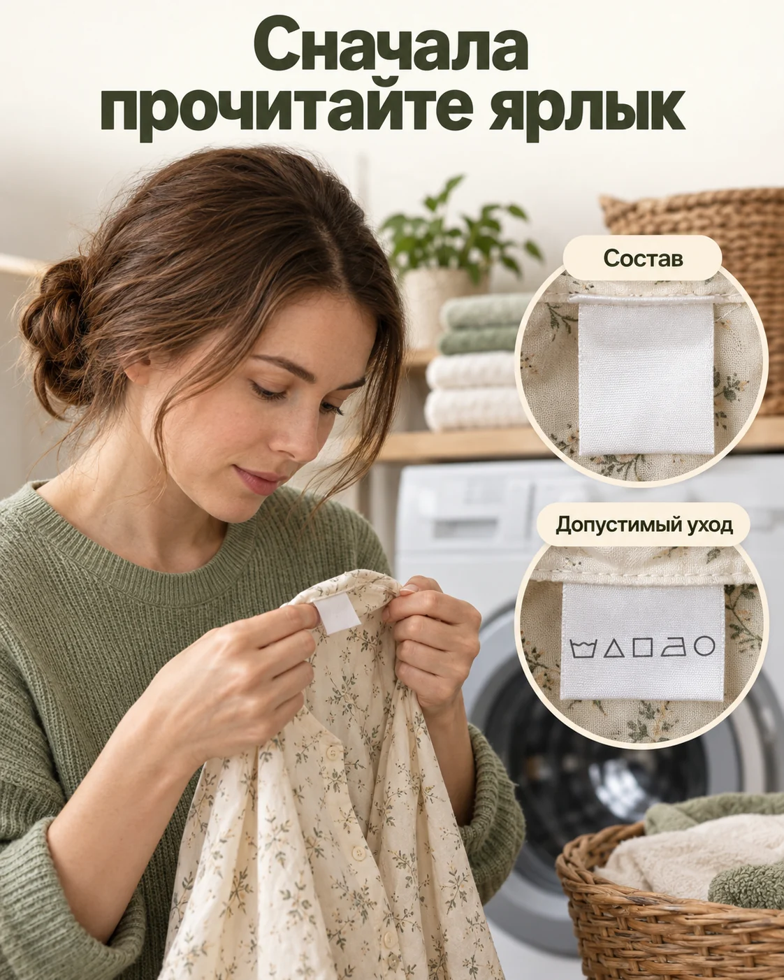 Сначала прочитайте ярлык