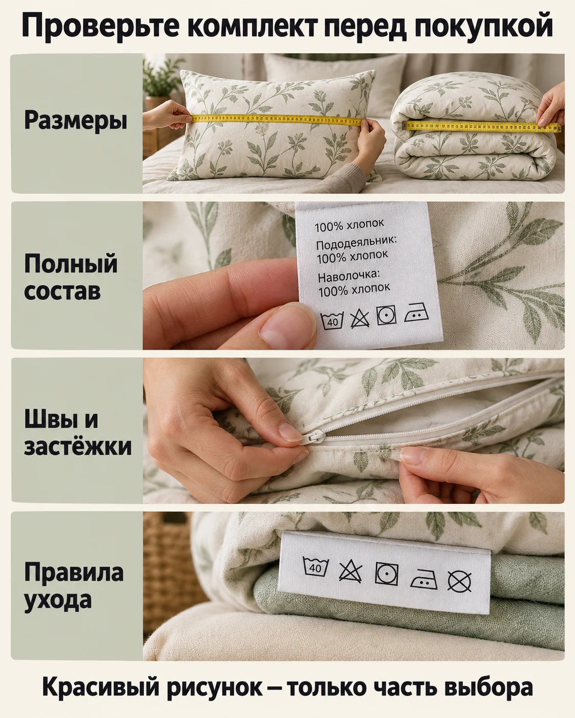 Проверьте комплект перед покупкой