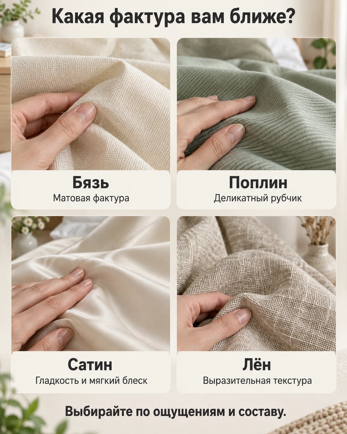 Какая фактура вам ближе?