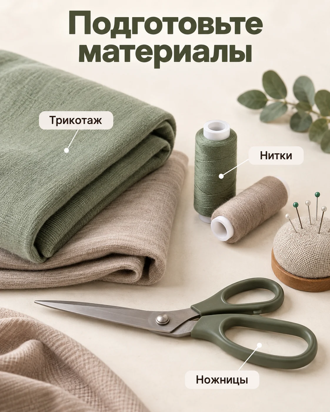Подготовьте материалы