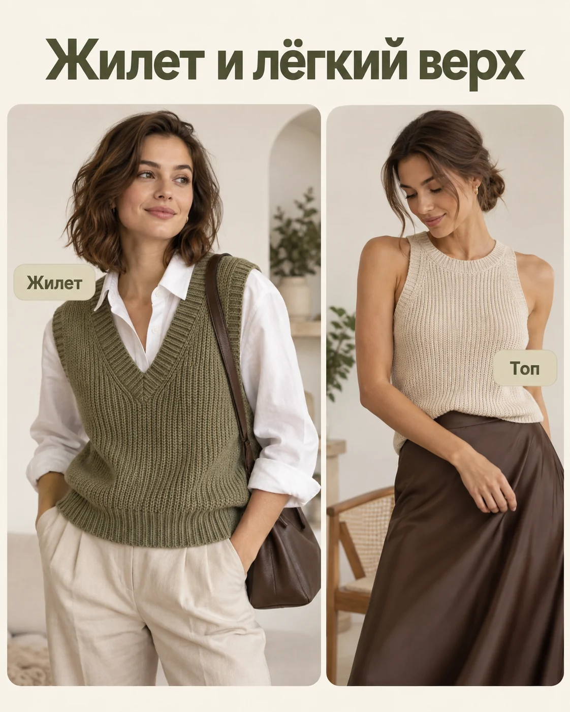 Жилет и лёгкий верх