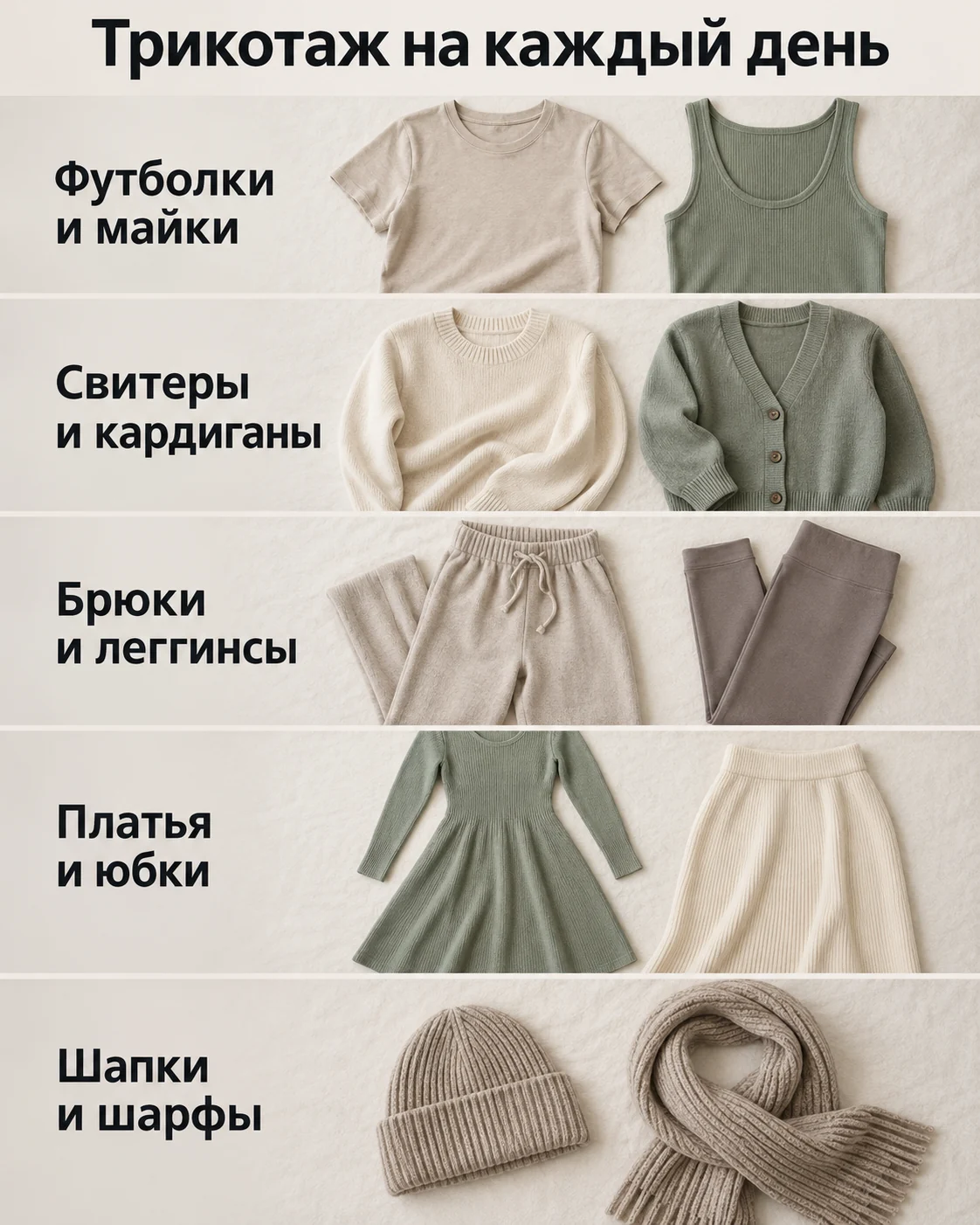 Трикотаж на каждый день