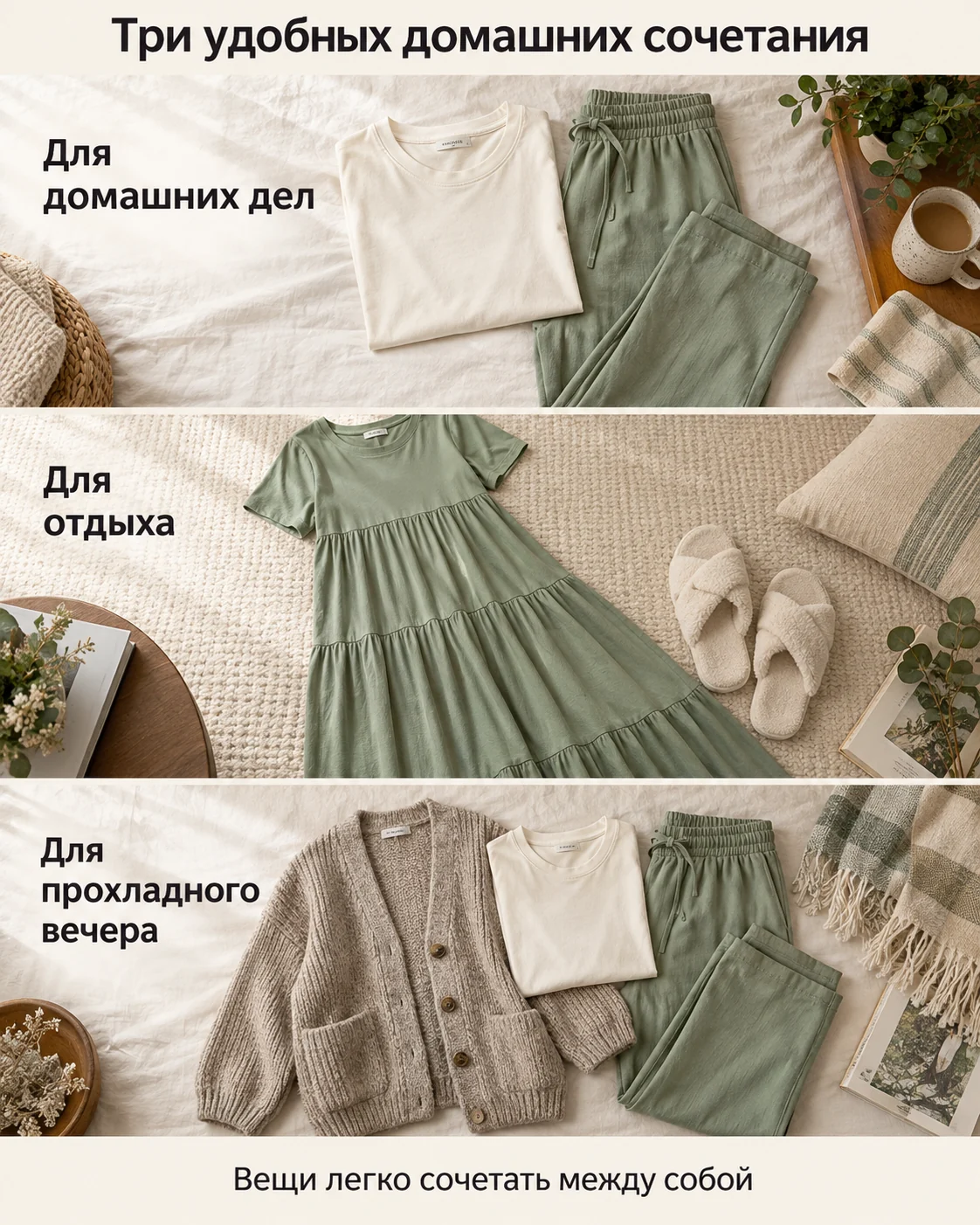 Три удобных домашних сочетания