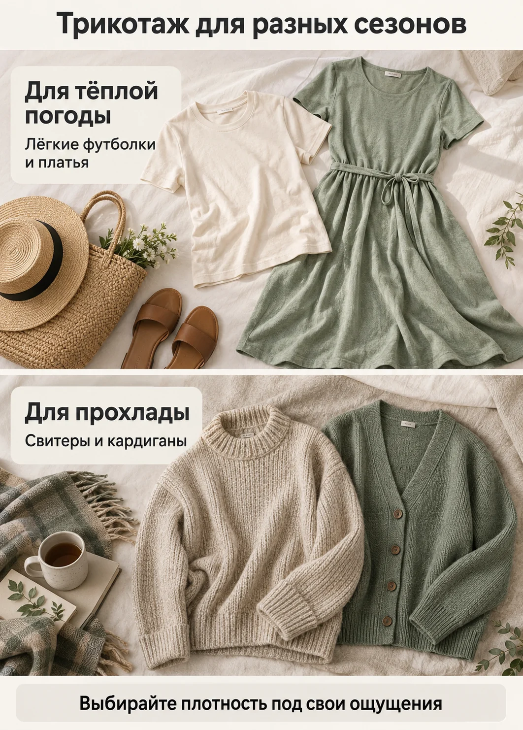 Трикотаж для разных сезонов