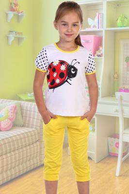 Костюм с бриджами для девочки Божья коровка