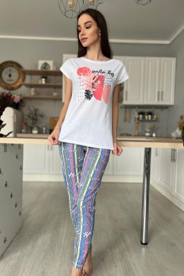 Женский костюм с брюками 8132