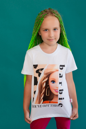 Футболка для девочки 22766 Barbie