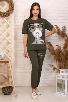 Женский костюм с брюками 12587