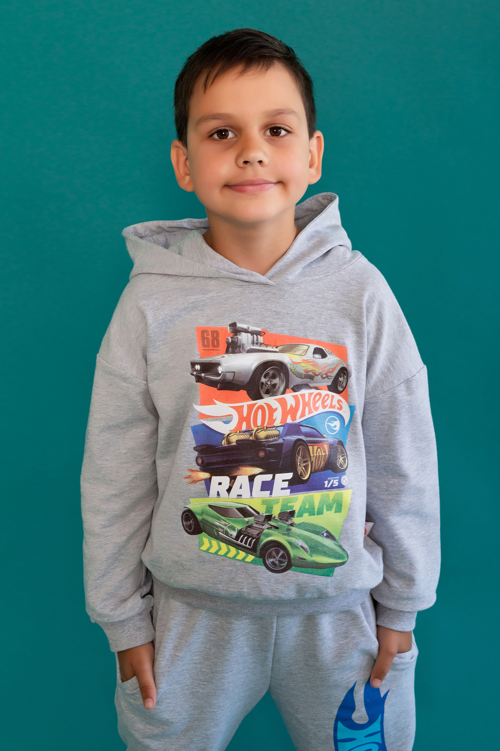 Детская толстовка для мальчика 22757 Hot Wheels