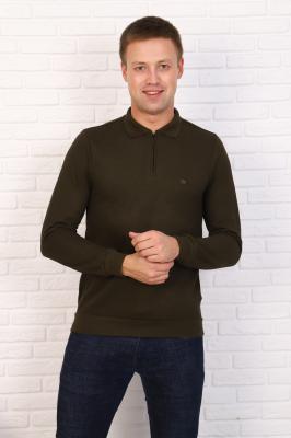 Мужской лонгслив поло 26555