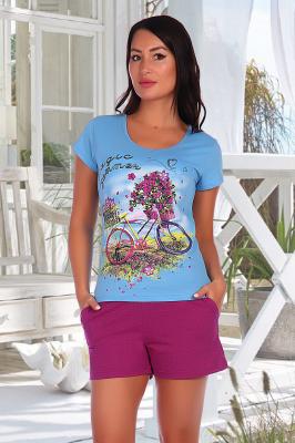 Женский костюм с шортами Велосипед