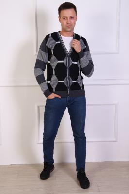 Мужской джемпер без воротника 31657