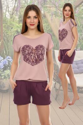 Женский костюм с шортами 4605