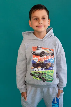 Детская толстовка для мальчика 22757 Hot Wheels