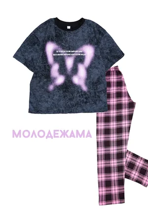 Пижама с брюками для девочки НП0011