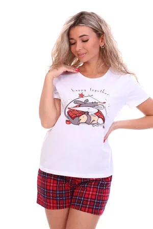 Женская пижама с шортами с шортами "Фантазия" 0к-025к