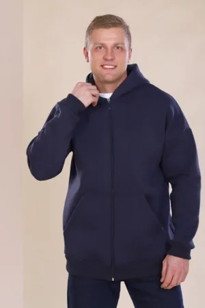 Мужская толстовка 889 с начёсом Zipper