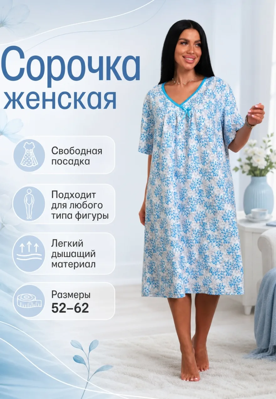 Женская ночная сорочка 29562