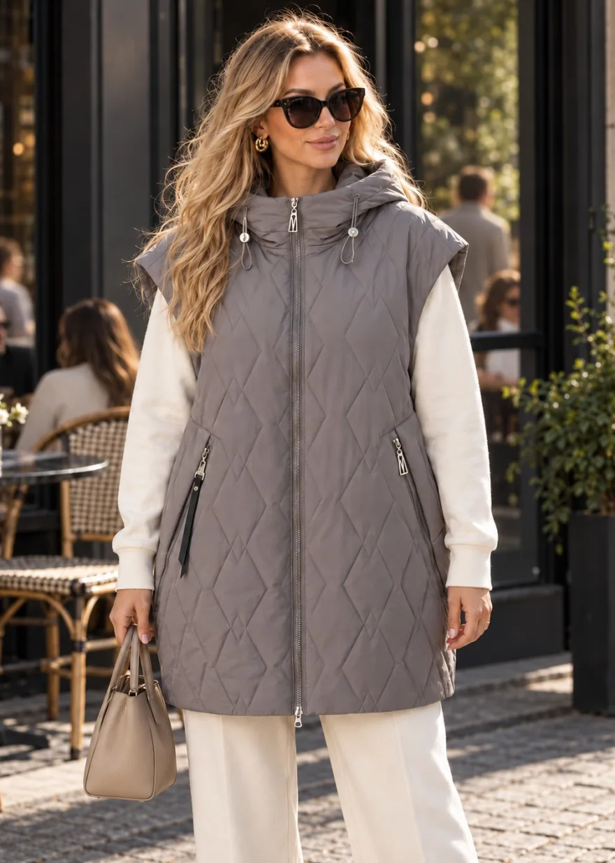 Женский жилет большие размеры URBAN QUILT, арт С39