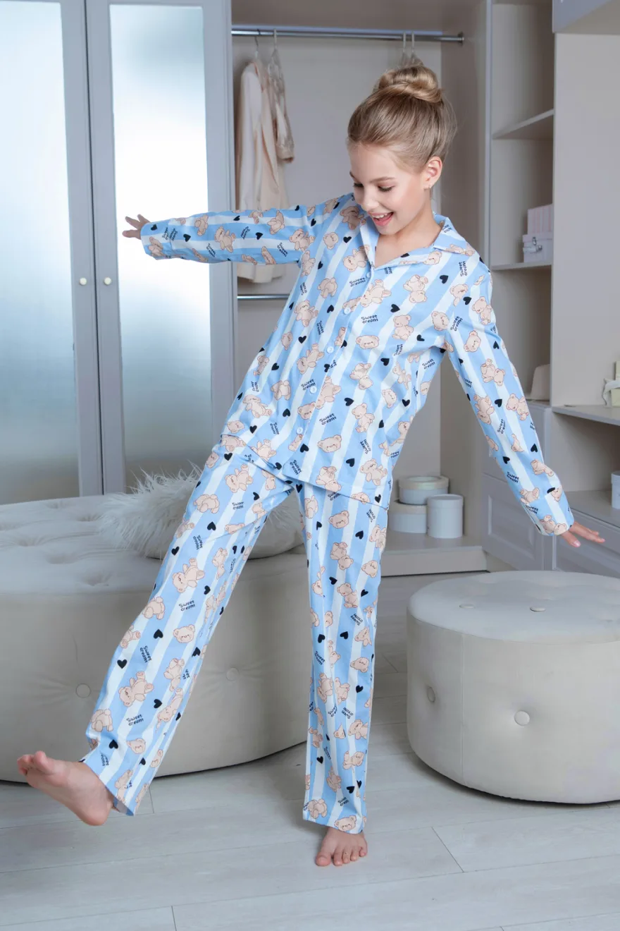Пижама с брюками для девочки PAJAMABEAR